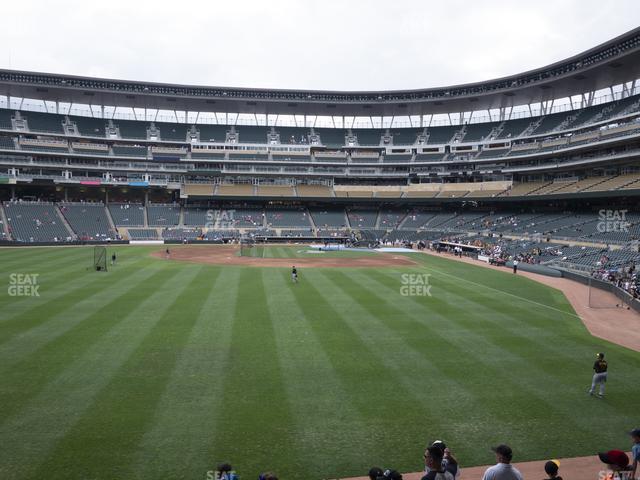 Seating view for Target Field Section 129