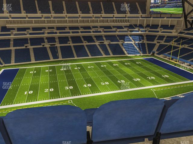 Seating view for Lucas Oil Stadium Section 542