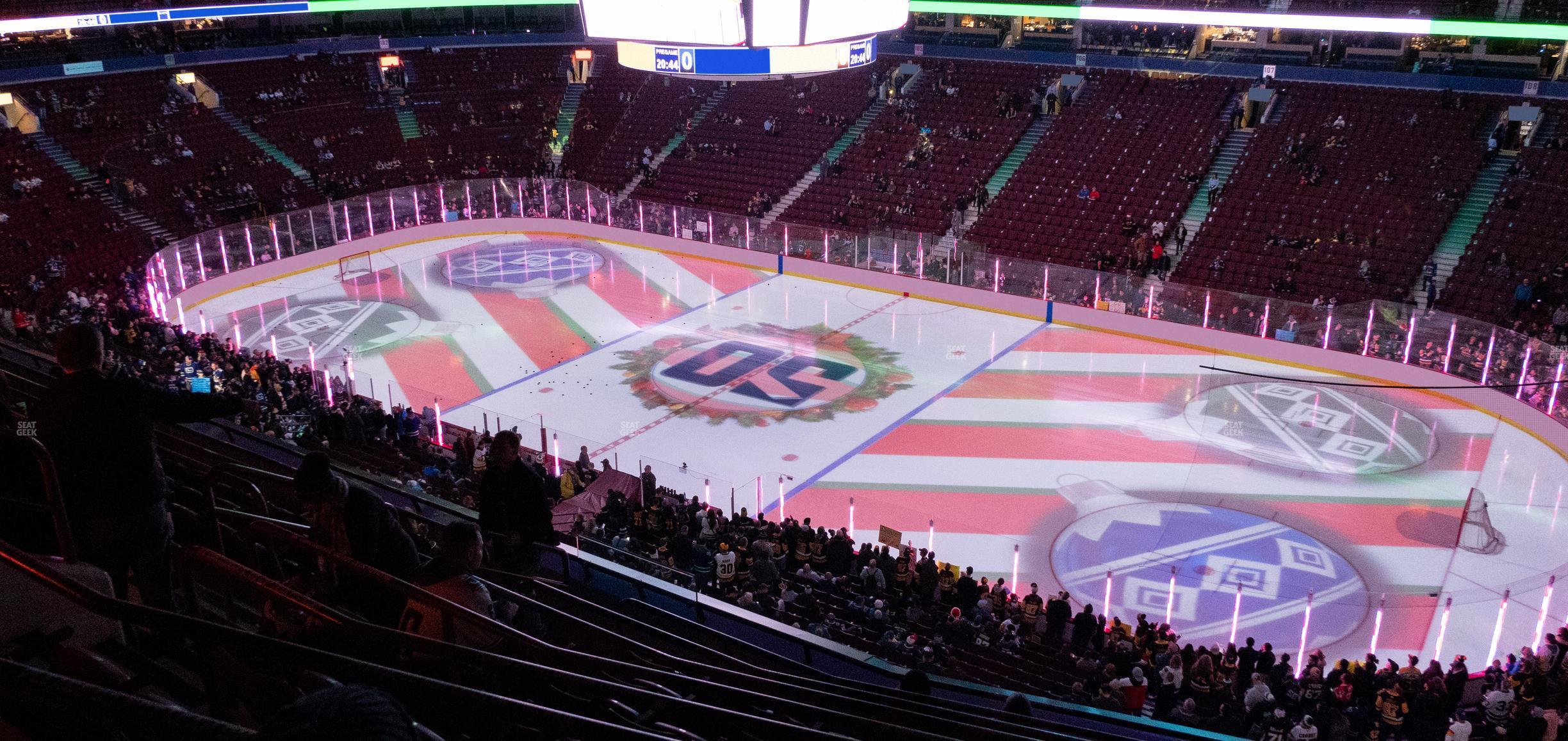 Seating view for Rogers Arena Section 321