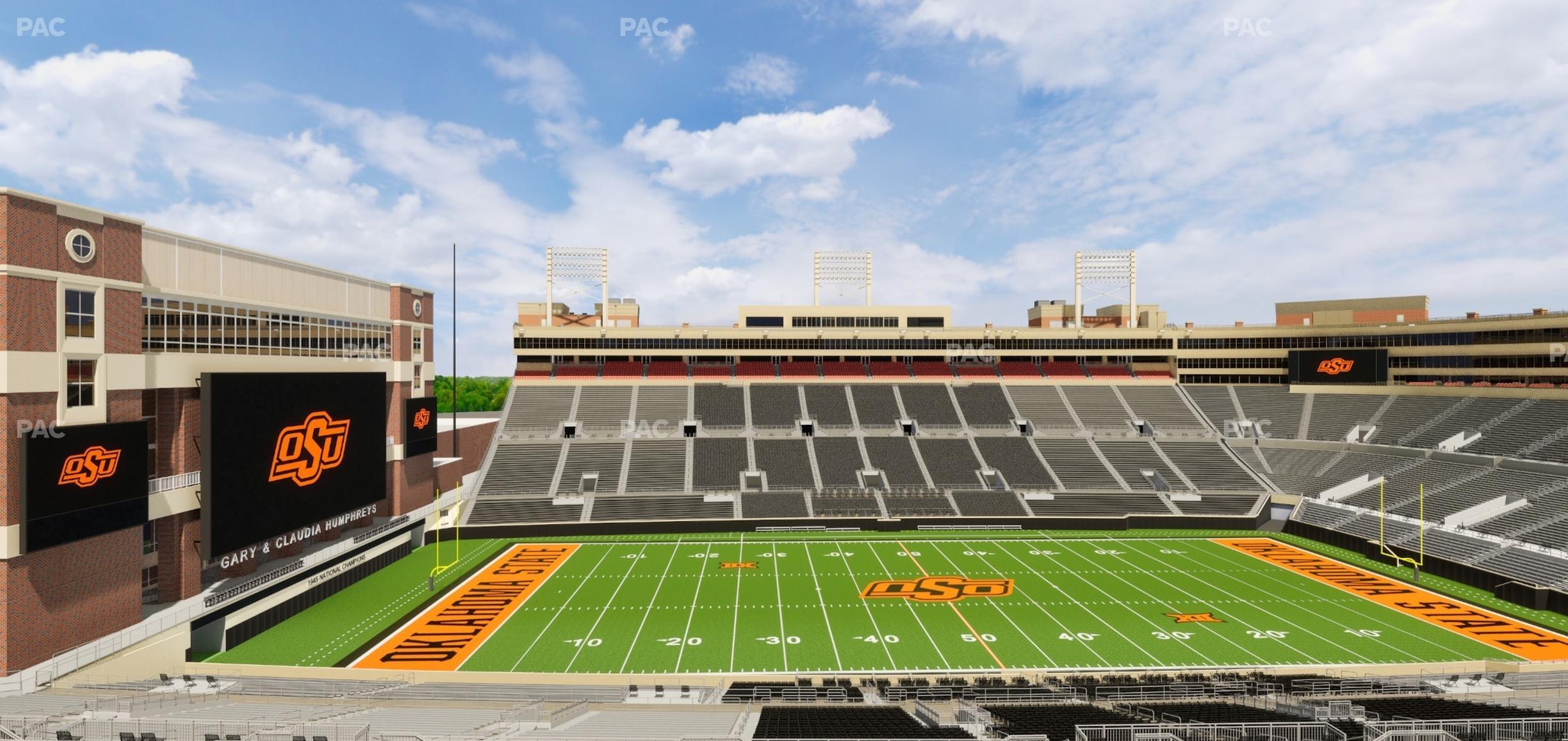 Seating view for Boone Pickens Stadium Section Club 560