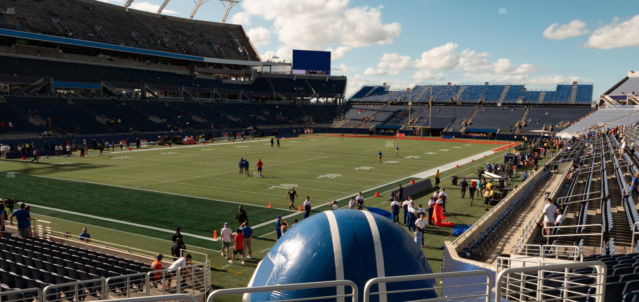 Seating view for Camping World Stadium Section 117