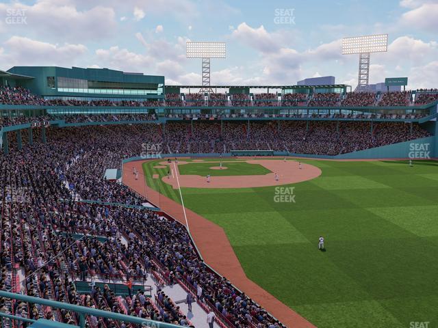 Seating view for Fenway Park Section Right Field Roof Deck Table 216