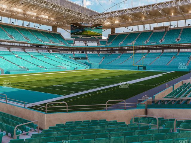 Seating view for Hard Rock Stadium Section 154