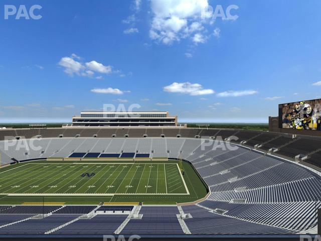 Seating view for Notre Dame Stadium Section Duncan Club 822