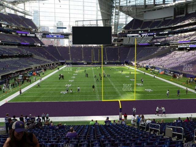 Seating view for U.S. Bank Stadium Section 120