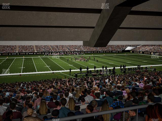 Seating view for Caesars Superdome Section 144