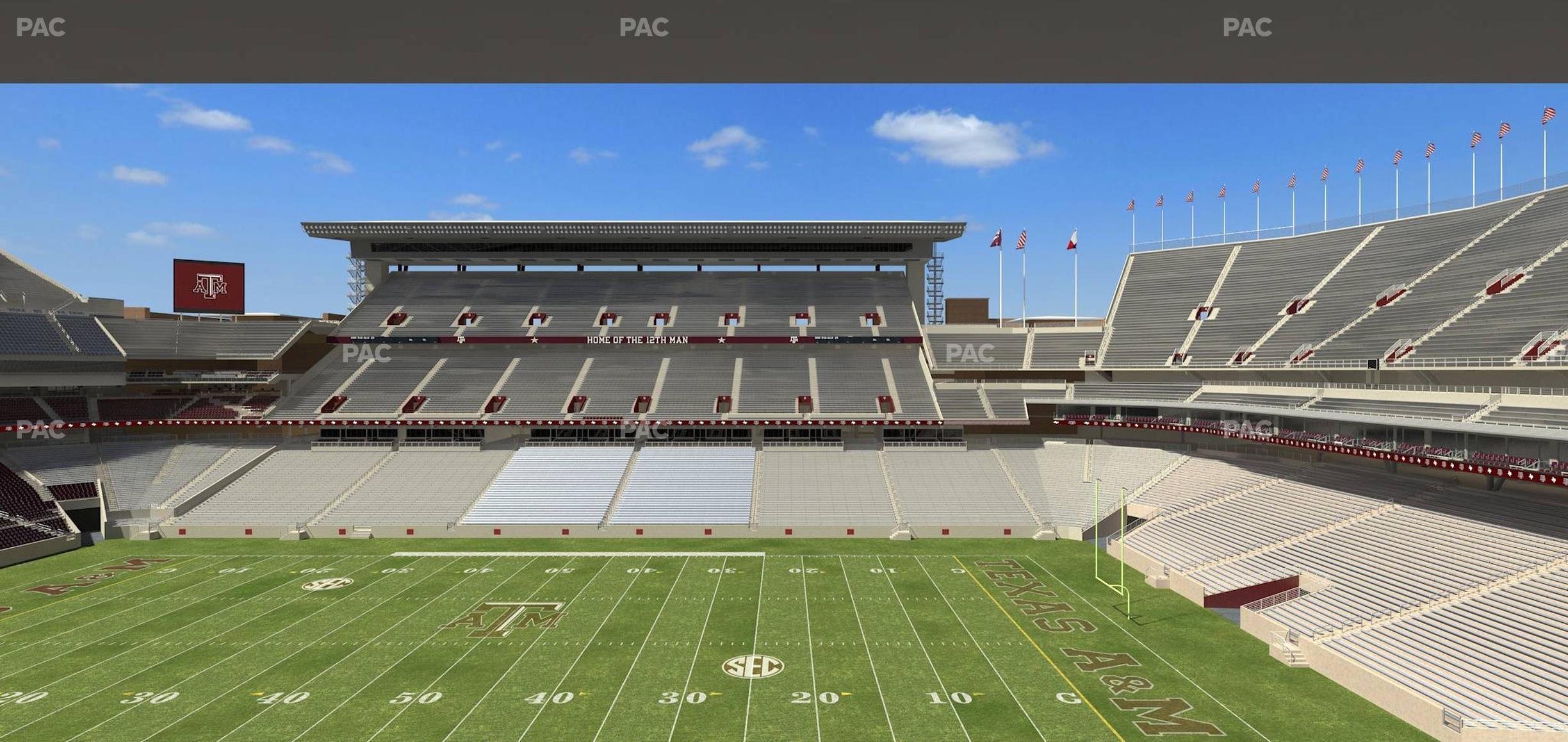 Seating view for Kyle Field Section Legacy Club 5