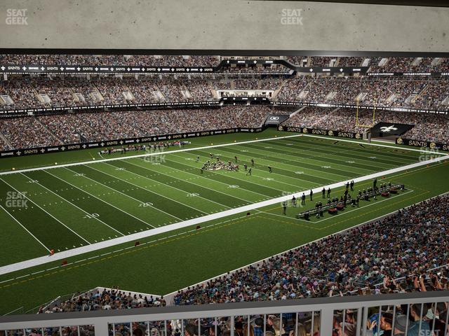 Seating view for Caesars Superdome Section Suite 376