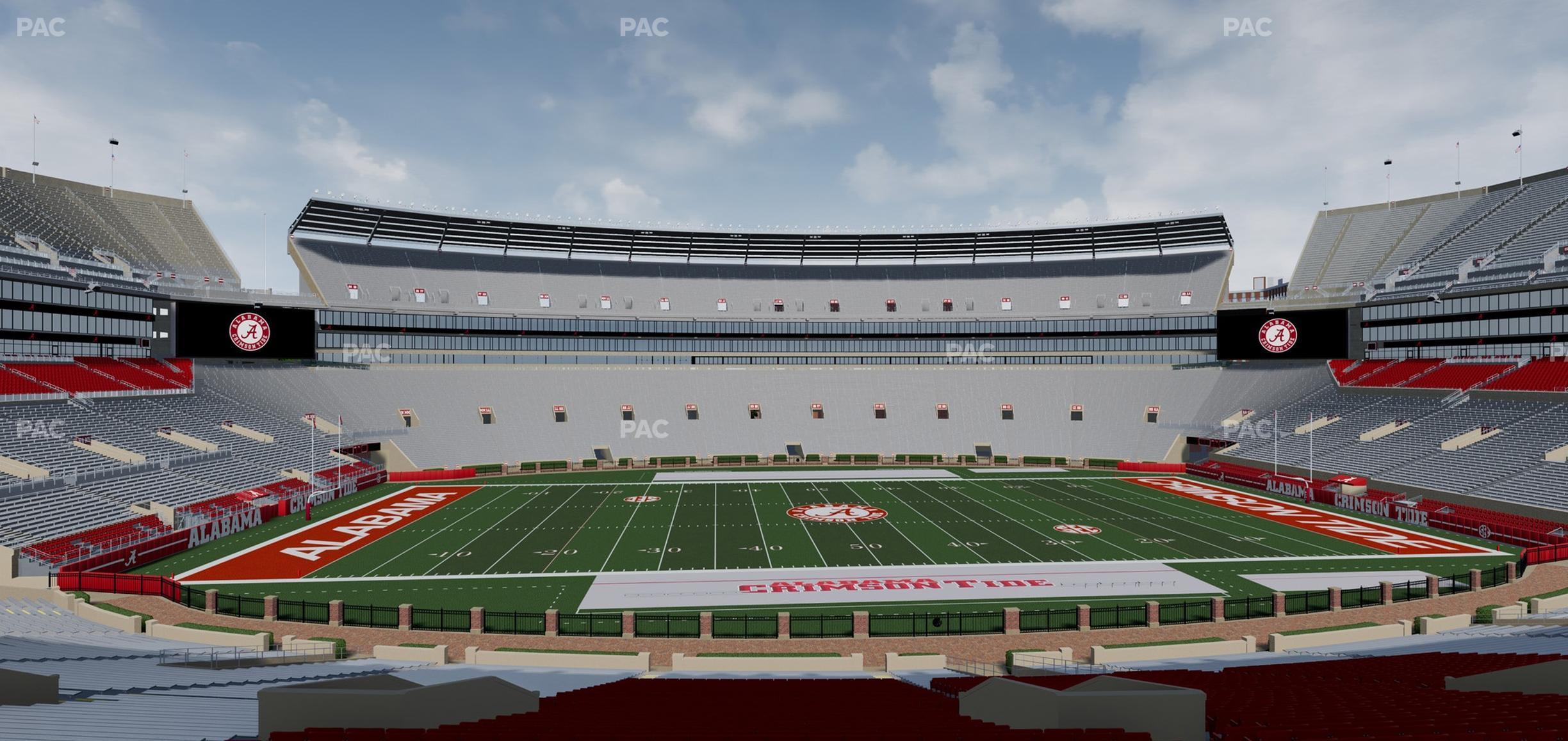 Seating view for Bryant Denny Stadium Section H