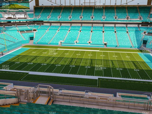 Seating view for Hard Rock Stadium Section 345