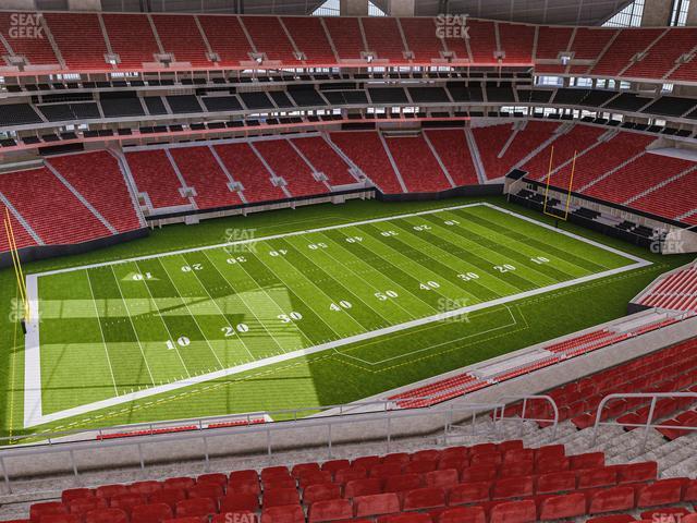 Seating view for Mercedes-Benz Stadium Section 343