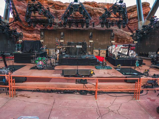 Seating view for Red Rocks Amphitheatre Section Reserved Front Center View