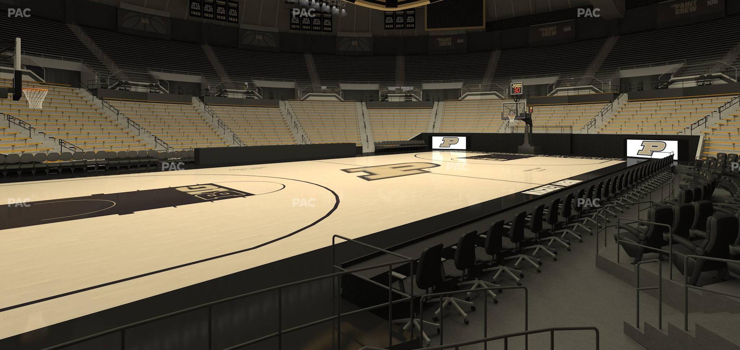 Seating view for Mackey Arena Section Lower 12