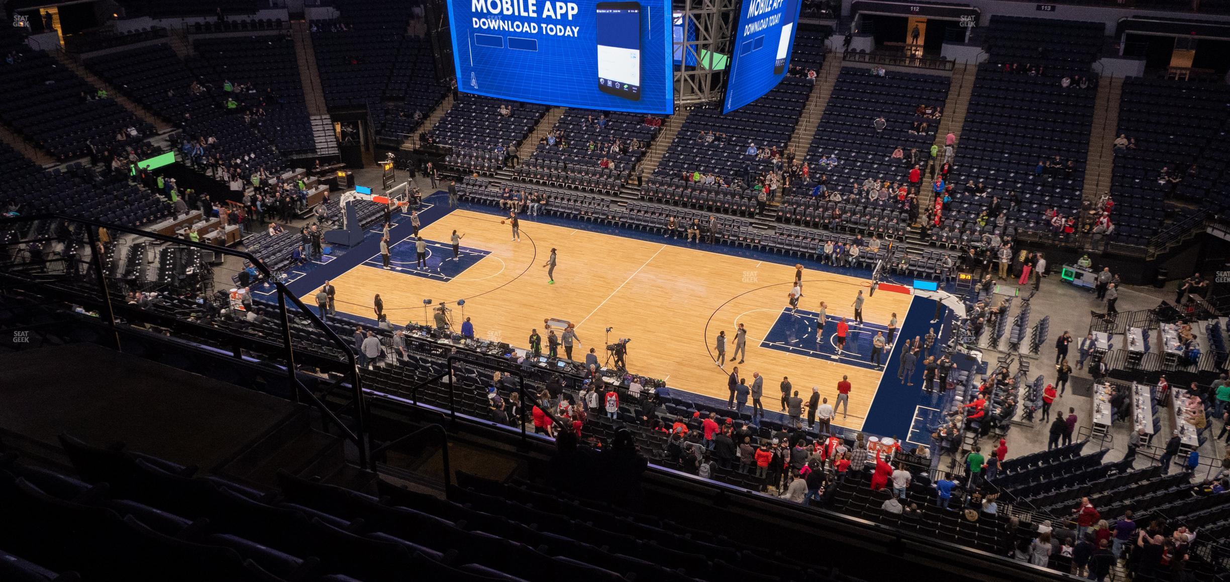 Seating view for Target Center Section 229