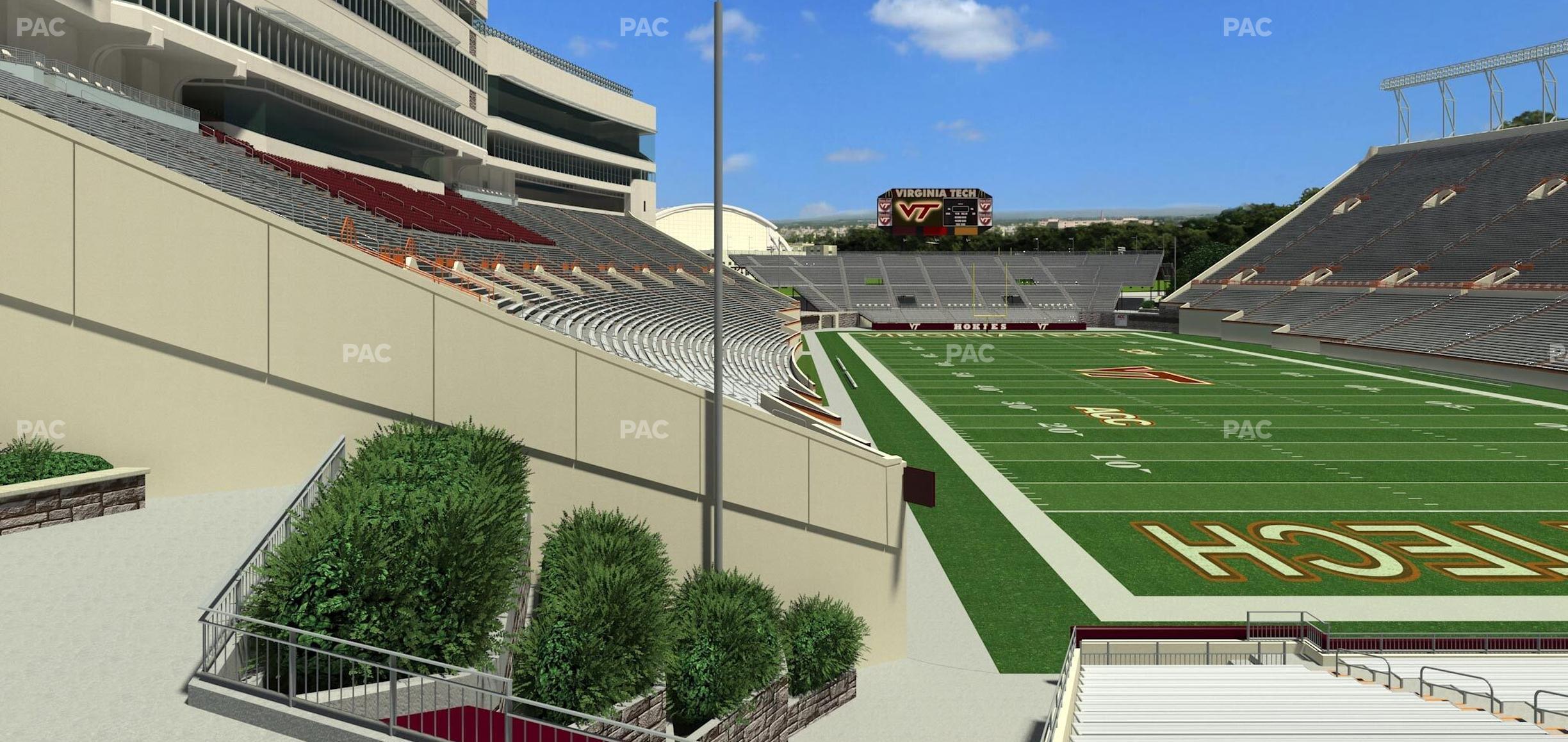 Seating view for Lane Stadium Section 206