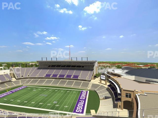 Seating view for Amon G. Carter Stadium Section 401