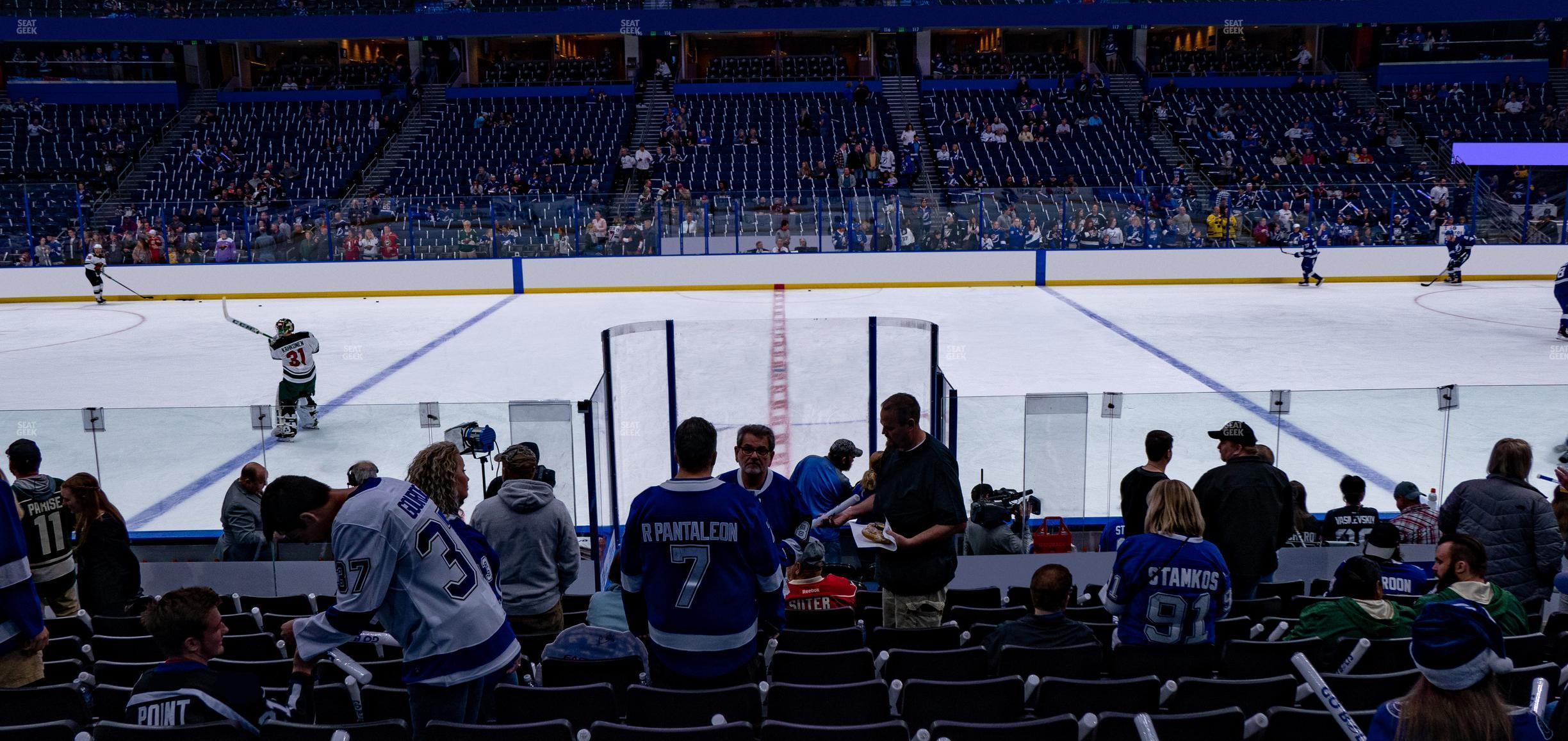 Seating view for Amalie Arena Section 101