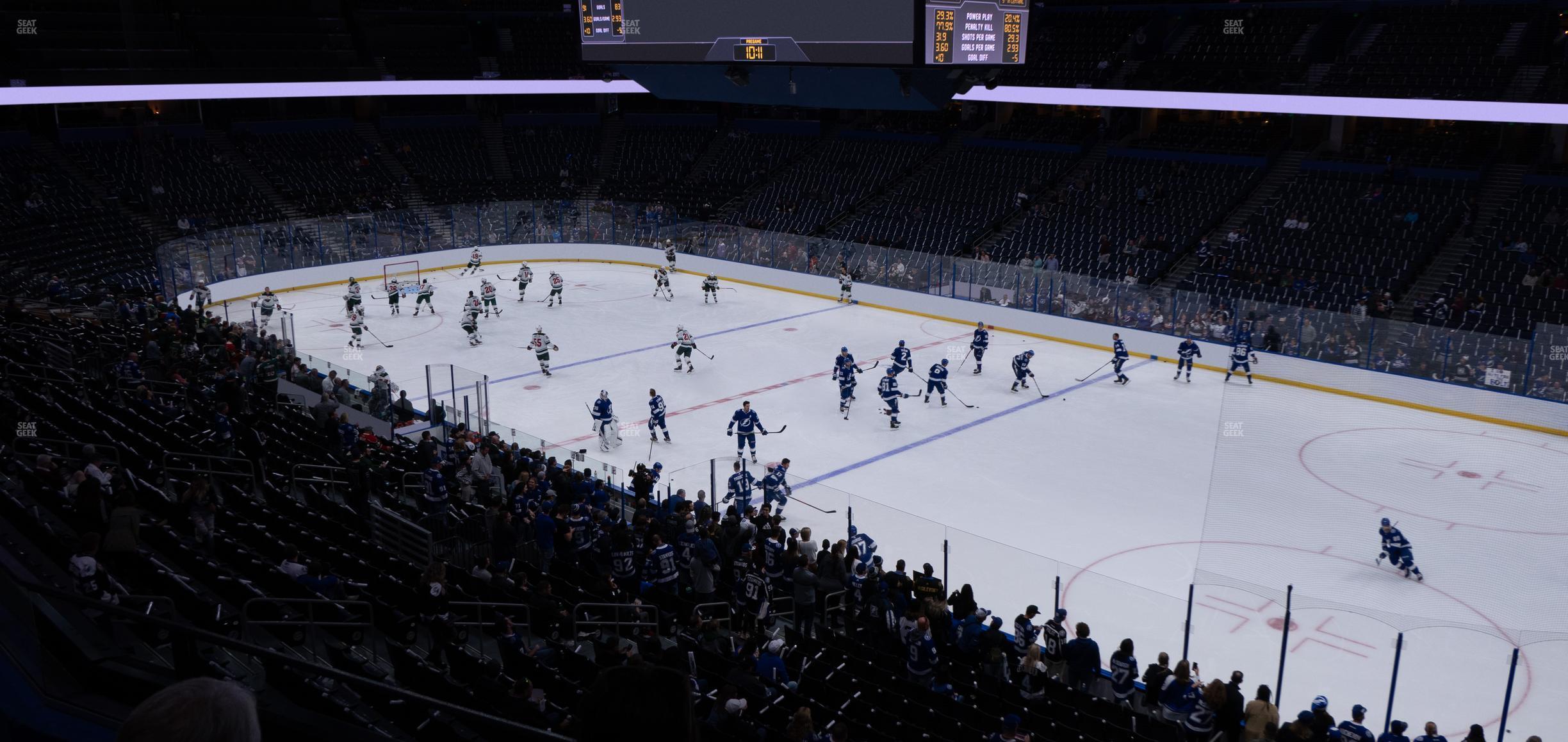 Seating view for Amalie Arena Section 228