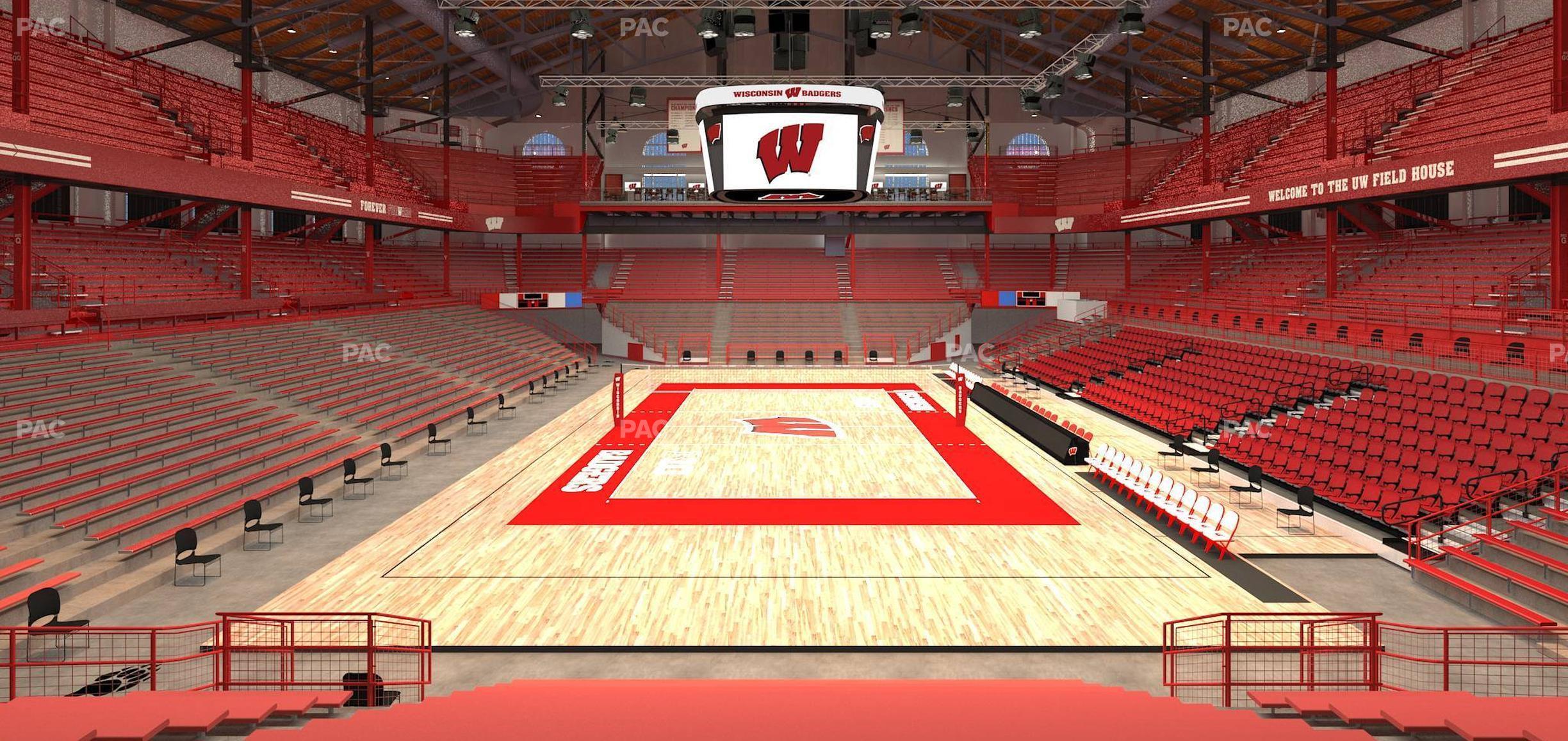 Seating view for Wisconsin Field House Section Ga Seating