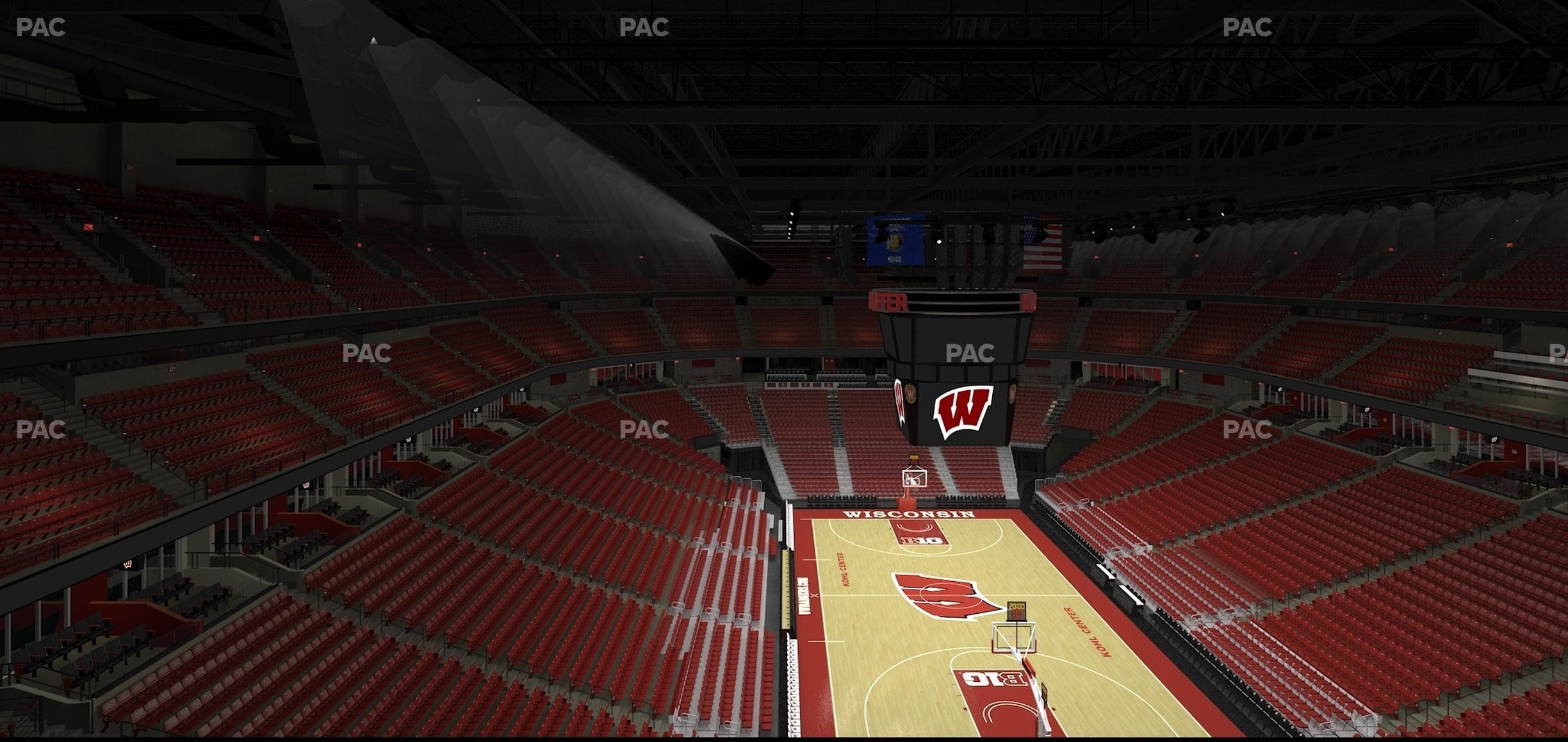 Seating view for Kohl Center Section 316