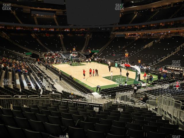 Seating view for Fiserv Forum Section 103