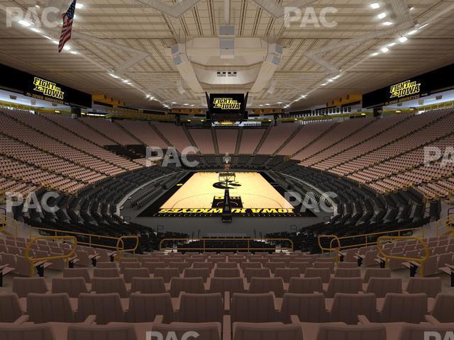 Seating view for Carver-Hawkeye Arena Section H