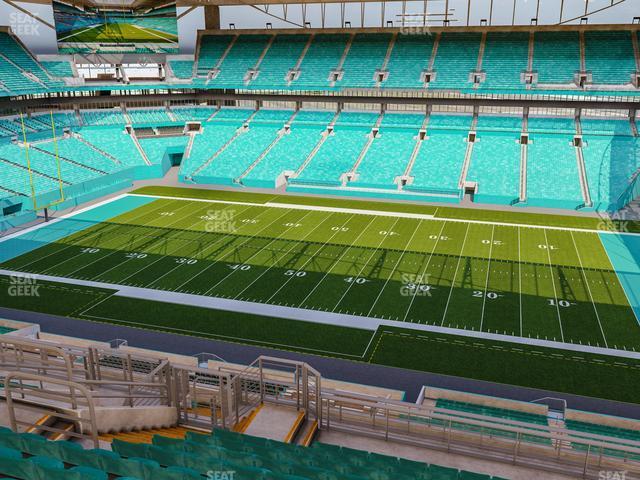 Seating view for Hard Rock Stadium Section 344