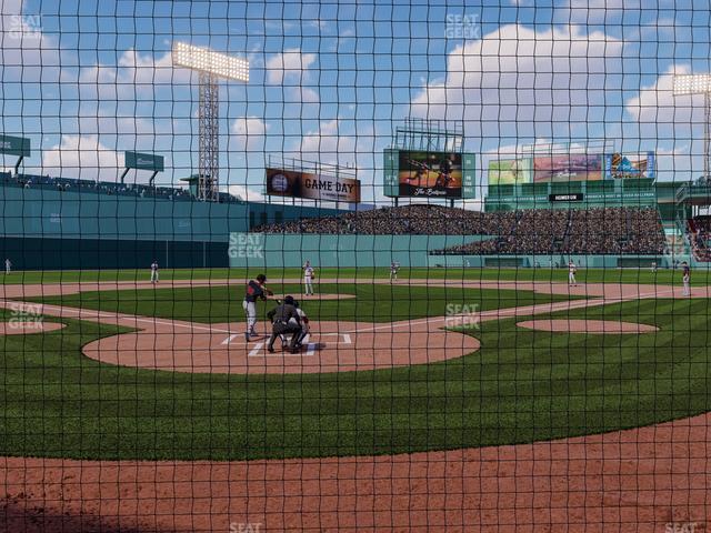 Seating view for Fenway Park Section Home Plate Dugout Box 44