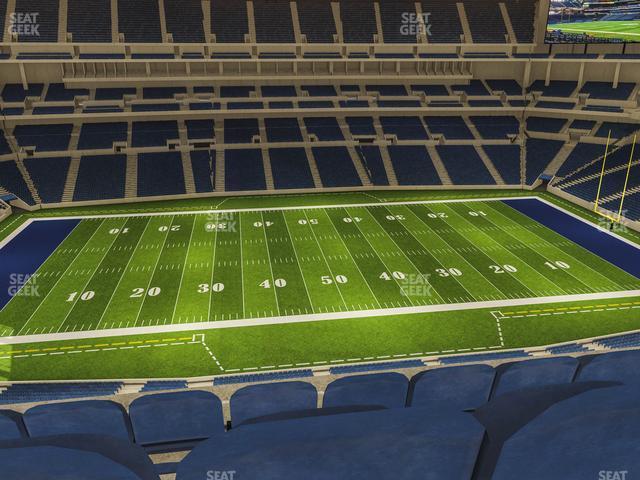 Seating view for Lucas Oil Stadium Section 514