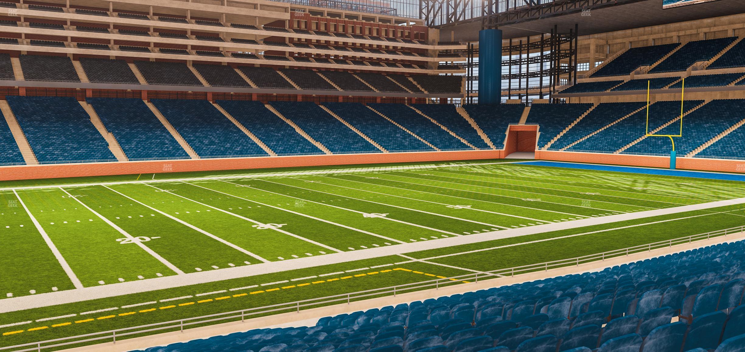 Seating view for Ford Field Section 124