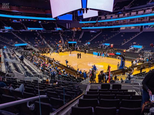 Seating view for Chase Center Section 112