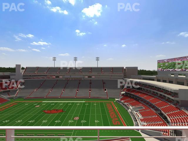 Seating view for Razorback Stadium Section 521 2