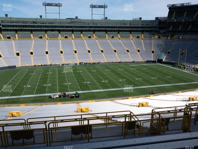 Seating view for Lambeau Field Section 322