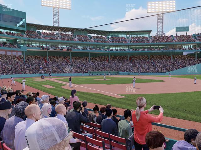 Seating view for Fenway Park Section Field Box 11