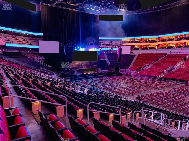 Seating view for KFC Yum! Center Section 114