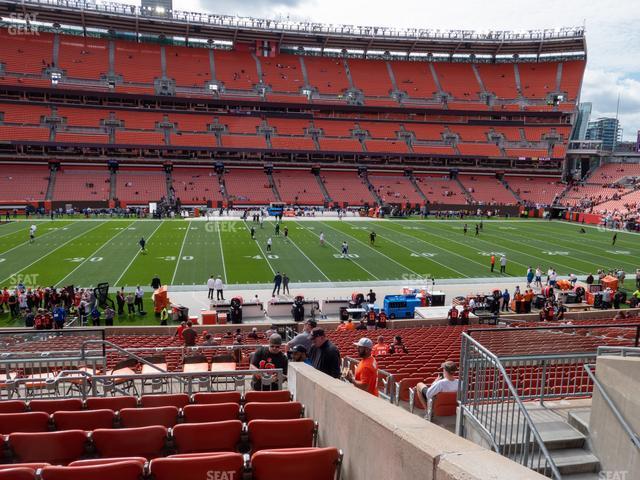 Seating view for Huntington Bank Field Section 132 B