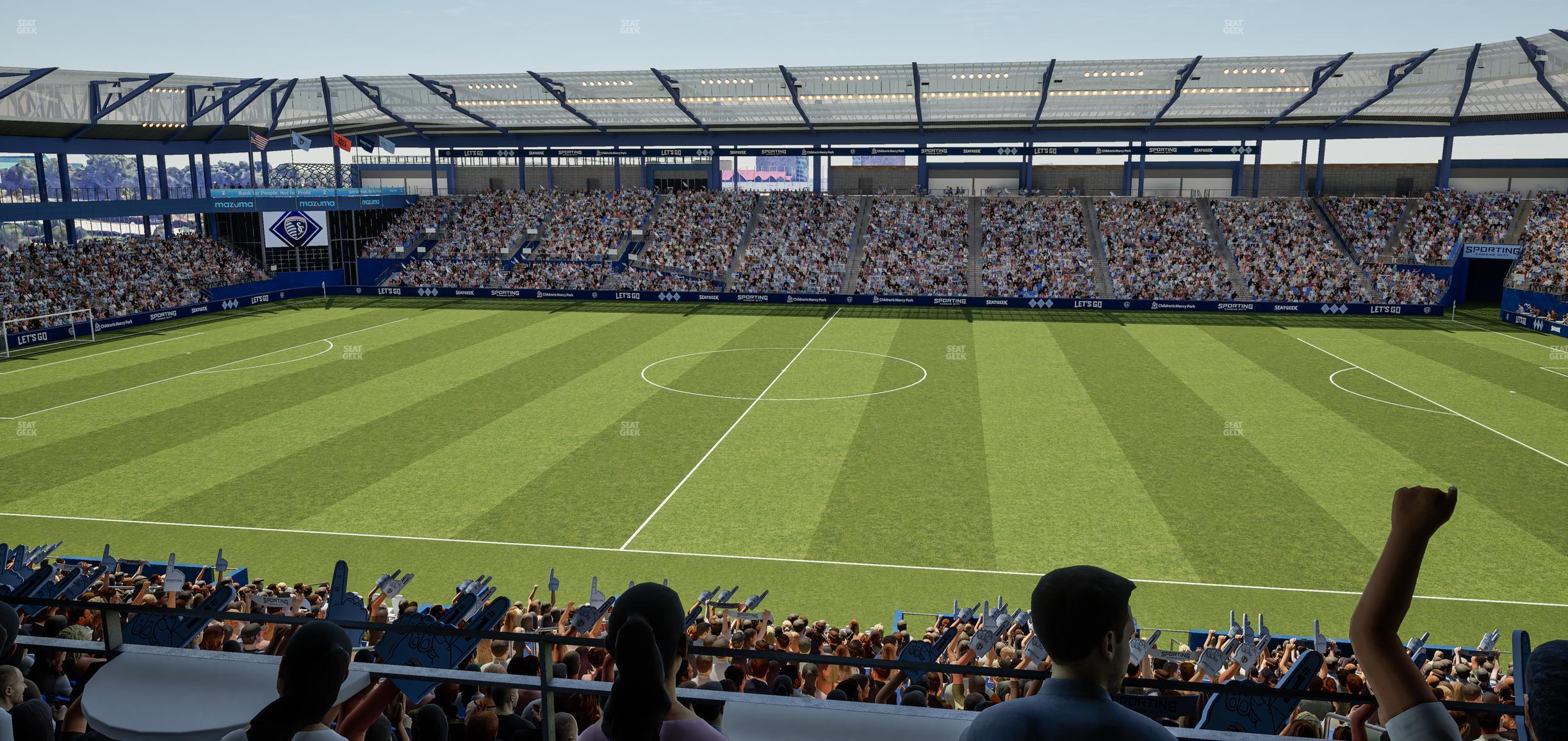 Seating view for Children's Mercy Park Section Blue Kc Suite