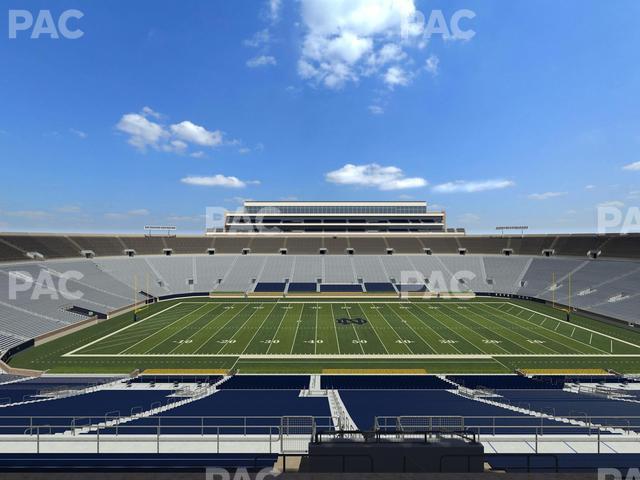 Seating view for Notre Dame Stadium Section 1842 Box 6