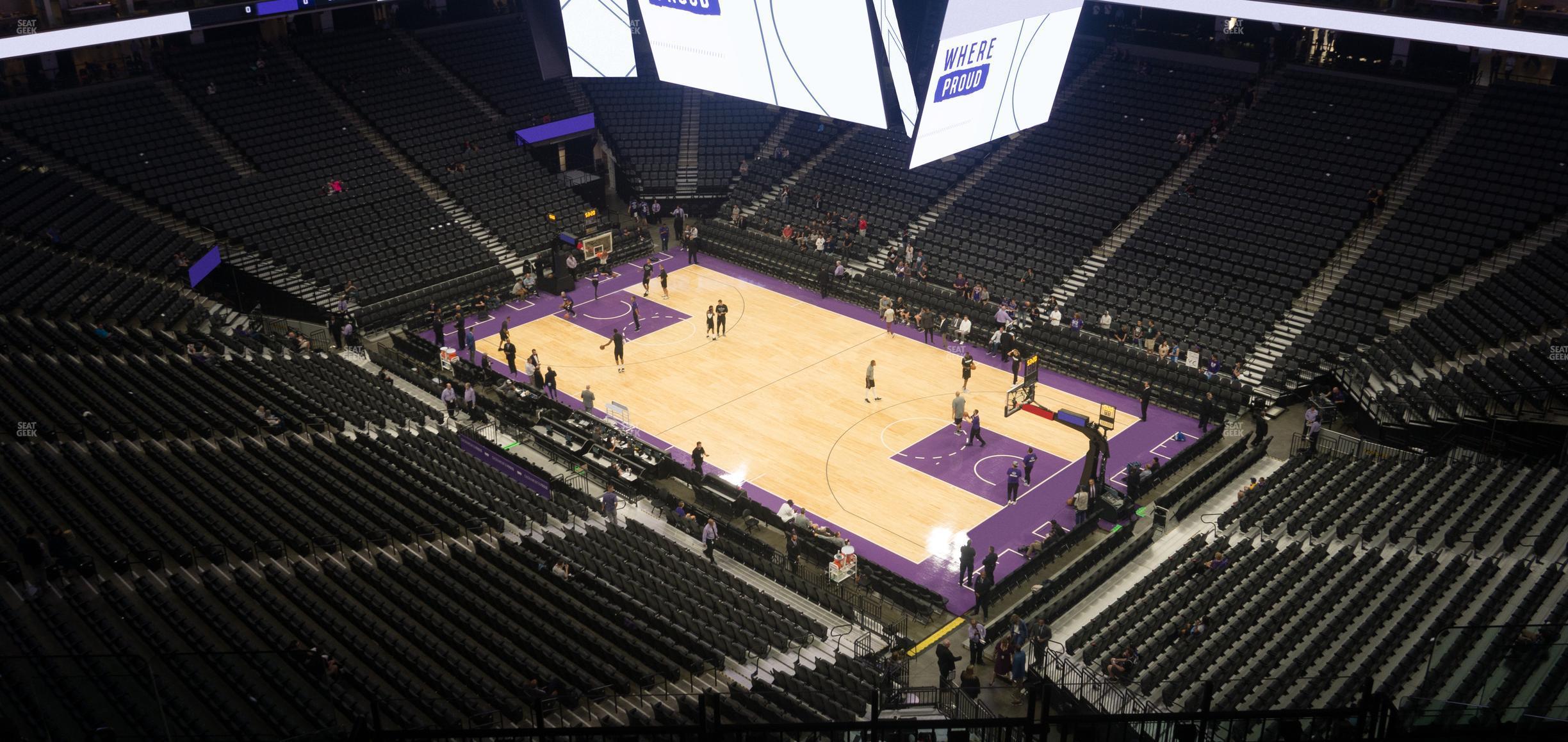 Seating view for Golden 1 Center Section 202