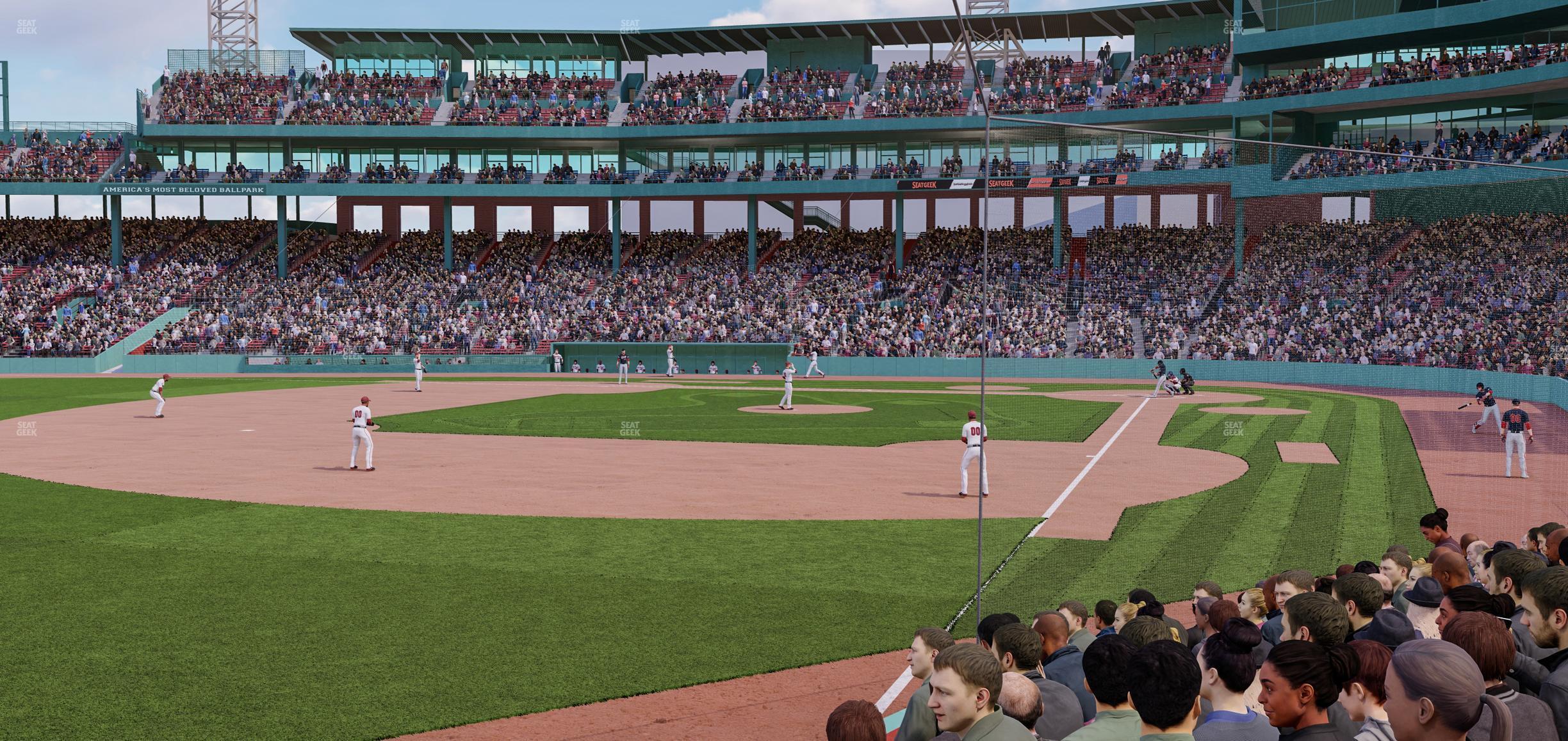 Seating view for Fenway Park Section Field Box 82