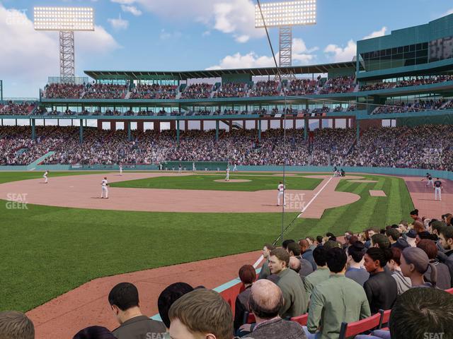 Seating view for Fenway Park Section Field Box 82