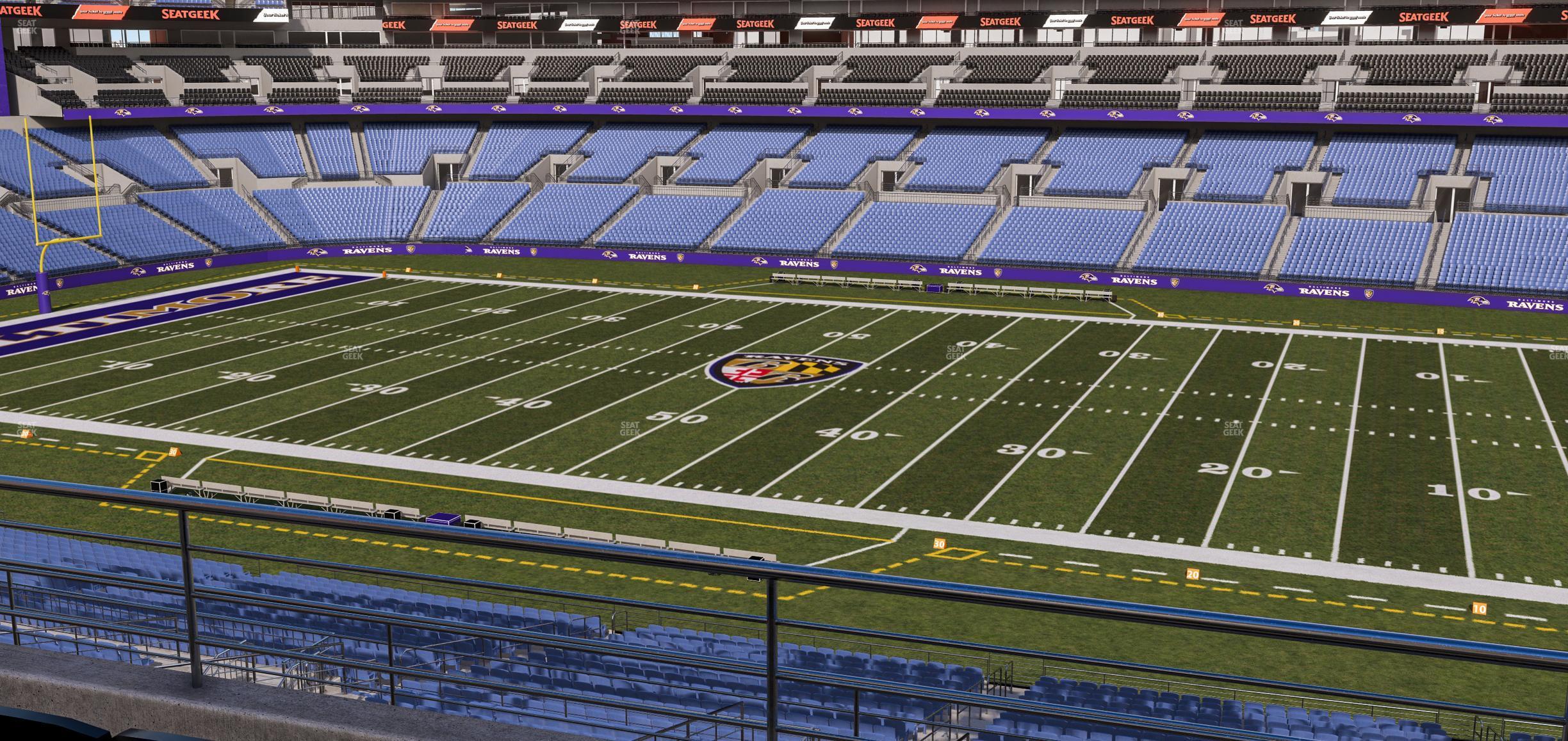 Seating view for M&T Bank Stadium Section 224