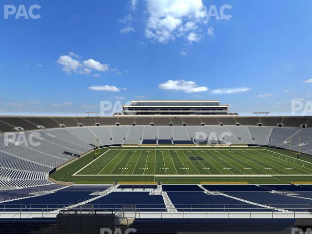 Seating view for Notre Dame Stadium Section 1842 Box 18