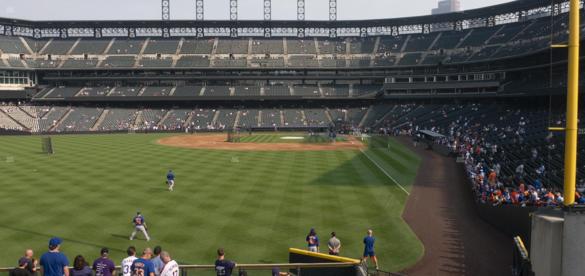 Seating view for Coors Field Section 151