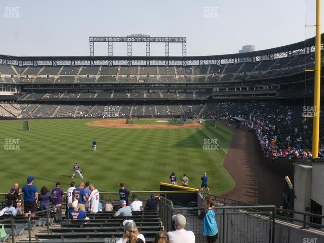 Seating view for Coors Field Section 151