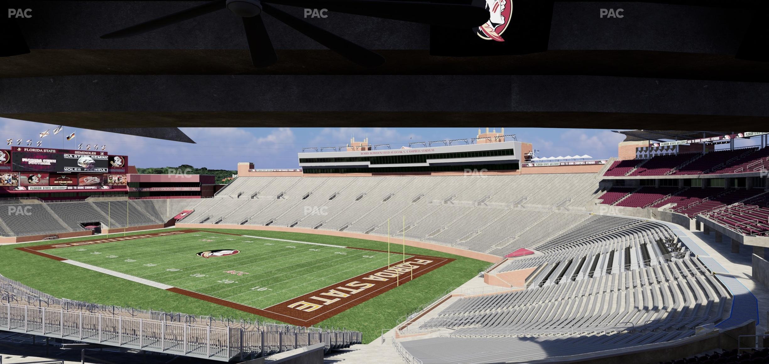 Seating view for Doak Campbell Stadium Section Club 228