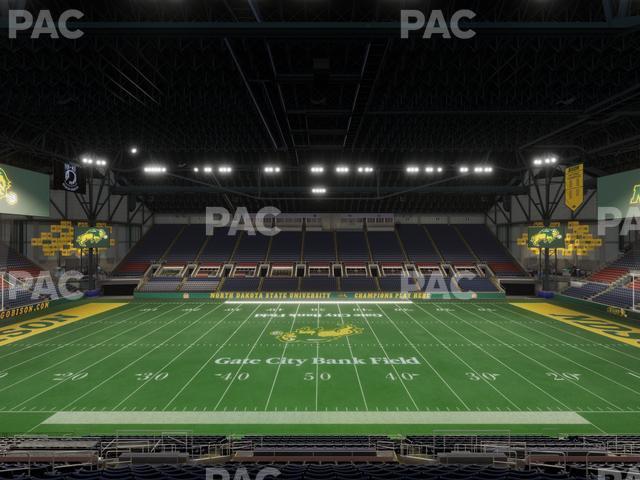 Seating view for Fargodome Section Elevated 18