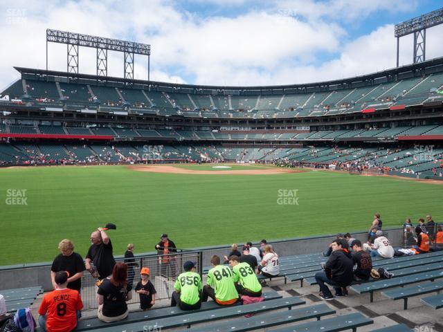 Seating view for Oracle Park Section Bleachers 141