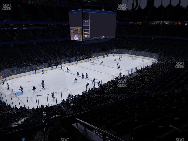 Seating view for Amalie Arena Section Club 9