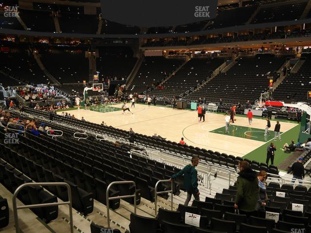 Seating view for Fiserv Forum Section 104